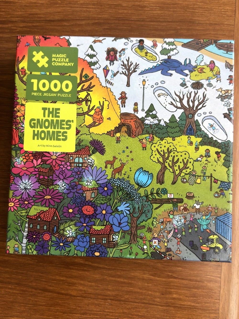 1000 piece "Gnomes Homes" Jigsaw Puzzle